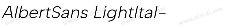 AlbertSans LightItal字体转换 AlbertSans LightItal字体转换